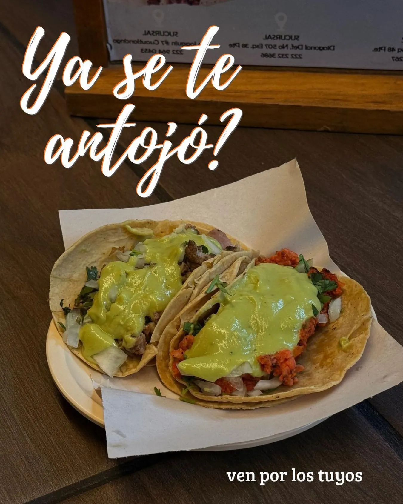 Orden de tacos para compartir